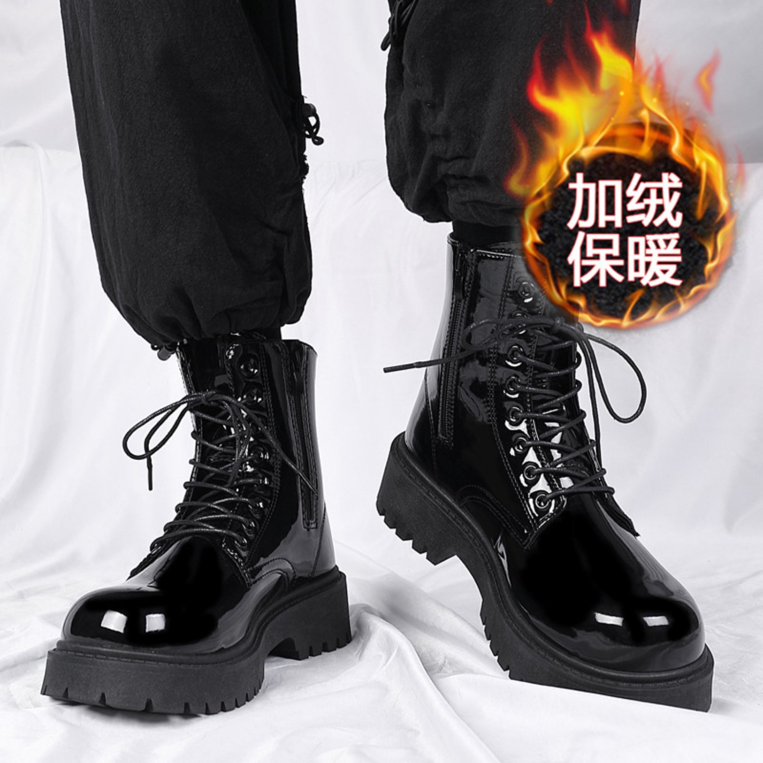 Men'S Fashion Online - Men's warm plush high-top boots winter
