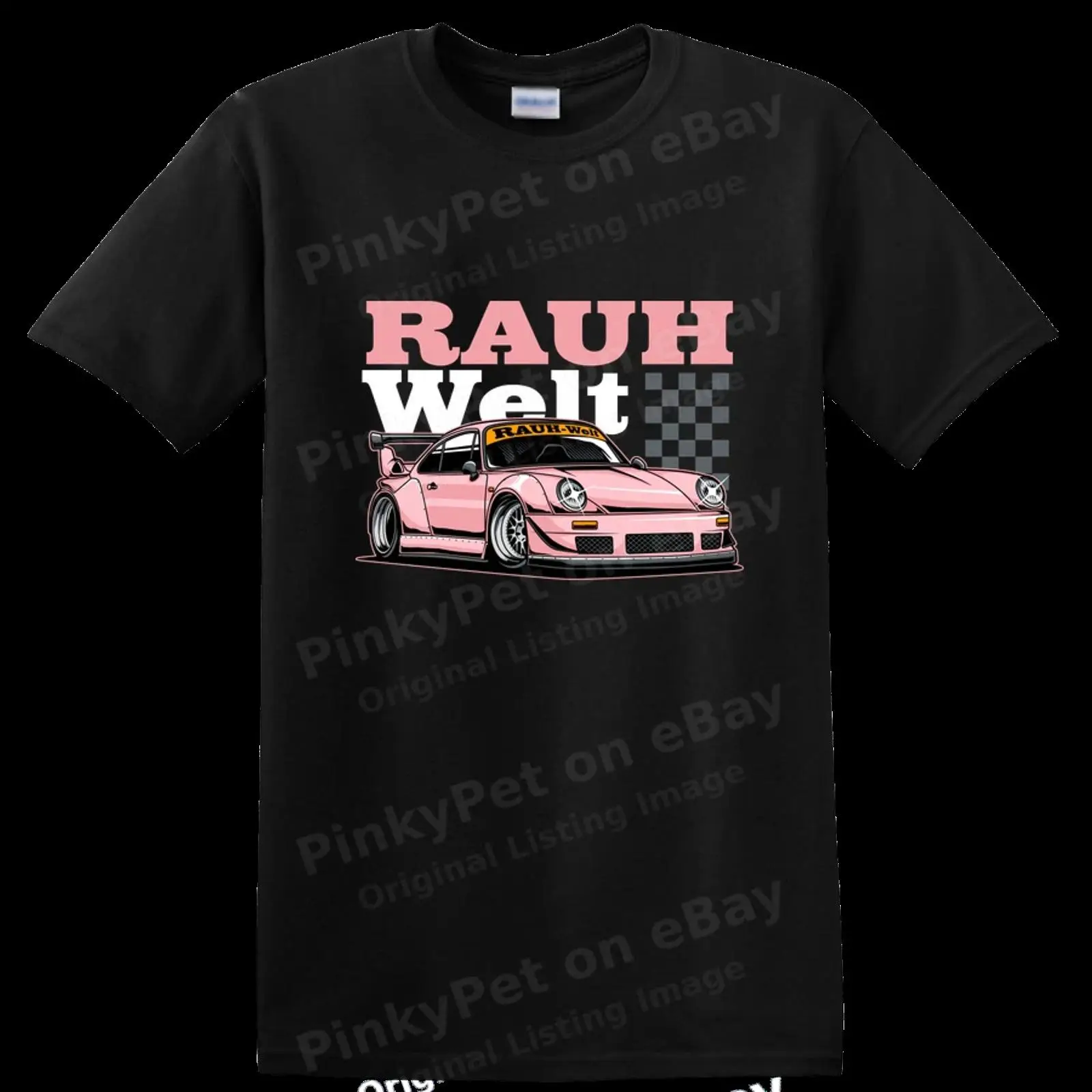 Mens Fashion Style Images - Pink Car Fan Art T Shirt