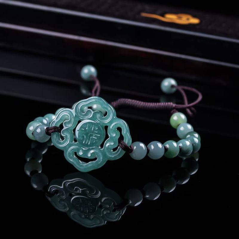 Men'S Fashion Designer - Natural Jadeite A-grade Bracelet Original Design