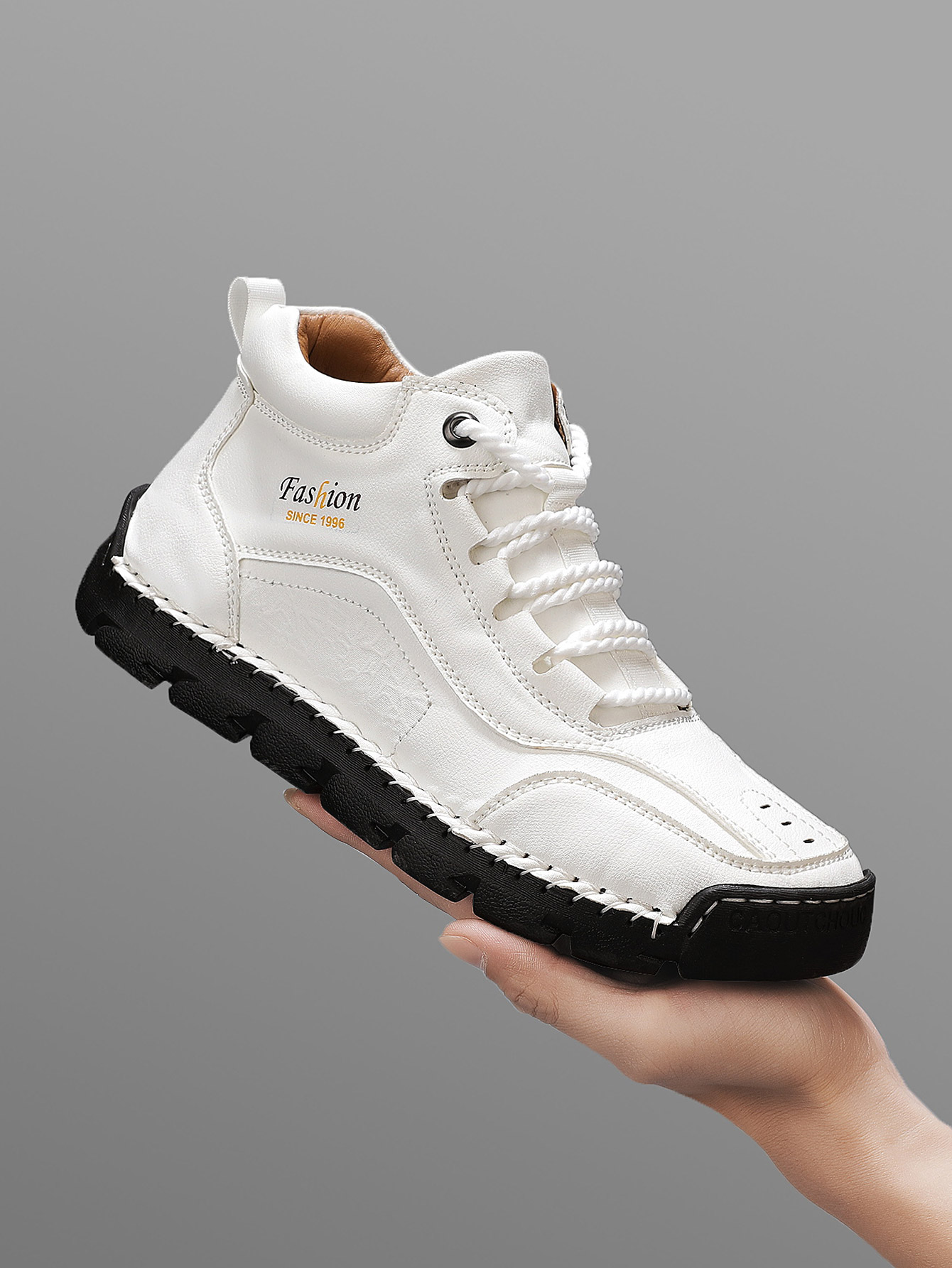Men'S Fashion Online - Men's Handmade Mid-Top Casual Shoes, Simple