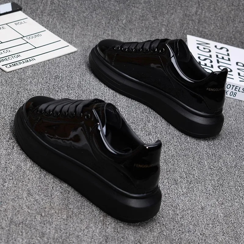 2025 Lacquered White Casual Sh - Casual Sneakers Men review and price