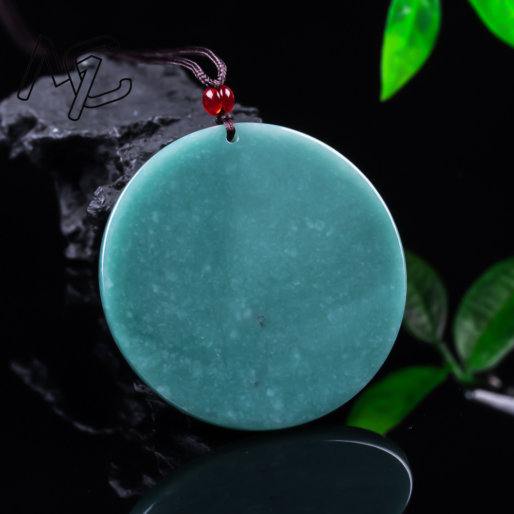 Natural Jadeite Blue Water Eme - Men'S Fashion Necklaces review and price