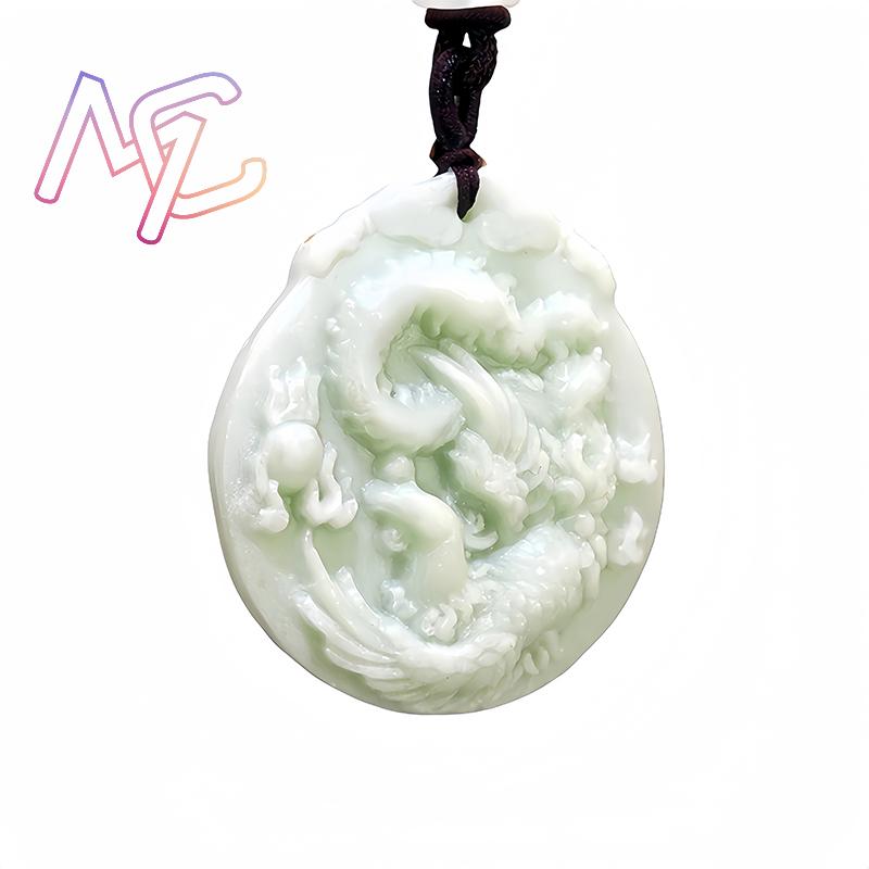 Natural Real Jade Phoenix Pend - Men'S Fashion Designer review and price