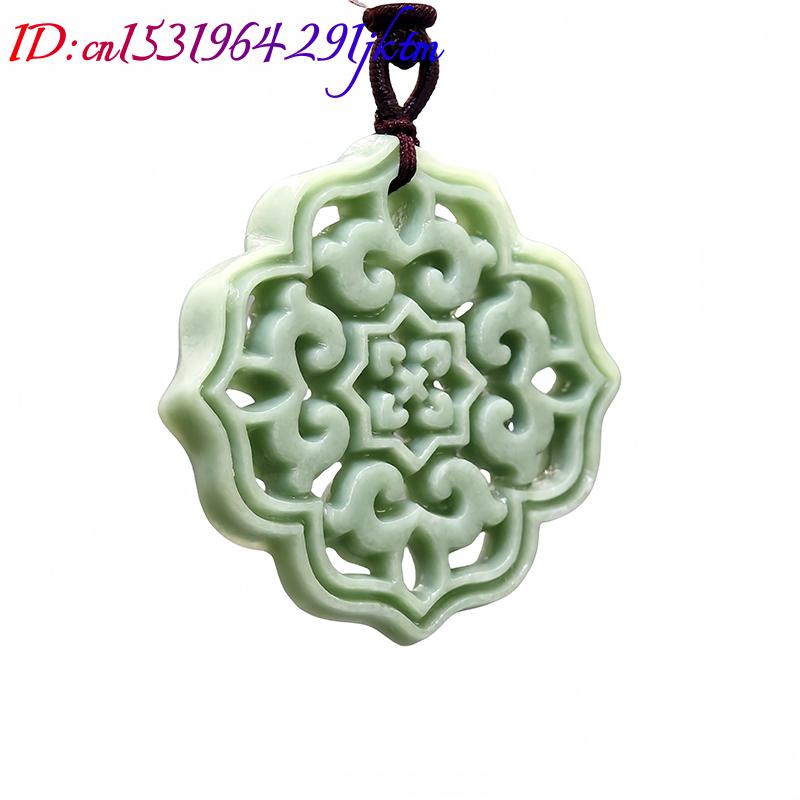 Natural Real Jade Flower Penda - Men'S Fashion Designer review and price