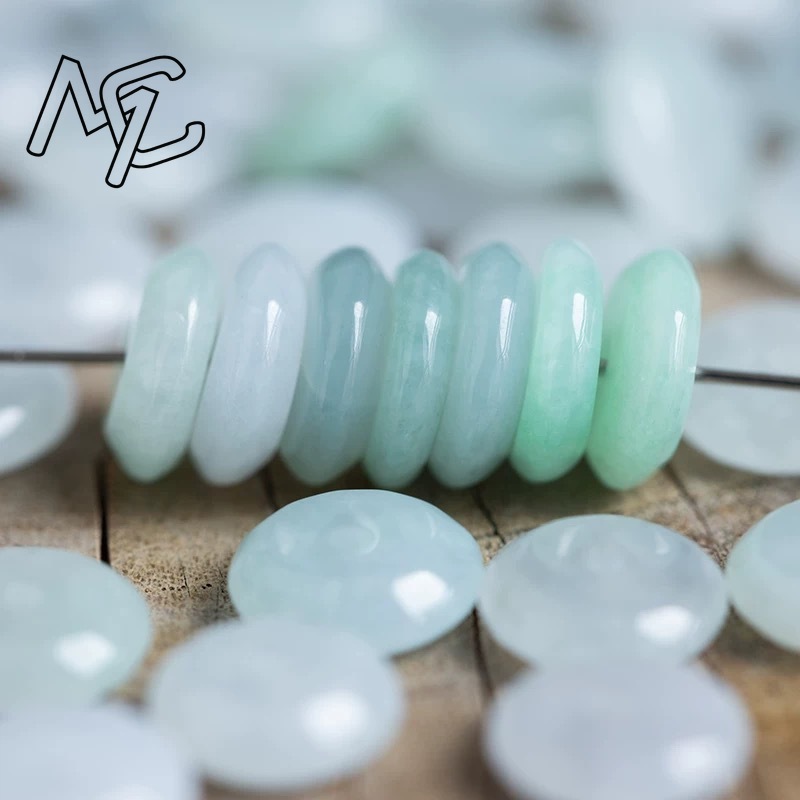 10pcs Natural Emerald White Ja - Men'S Fashion Necklaces review and price