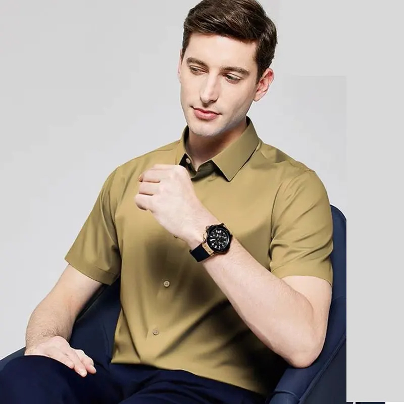 5XL Men's Dress Shirt Short Sl - Dress Shirt Non-Iron review and price