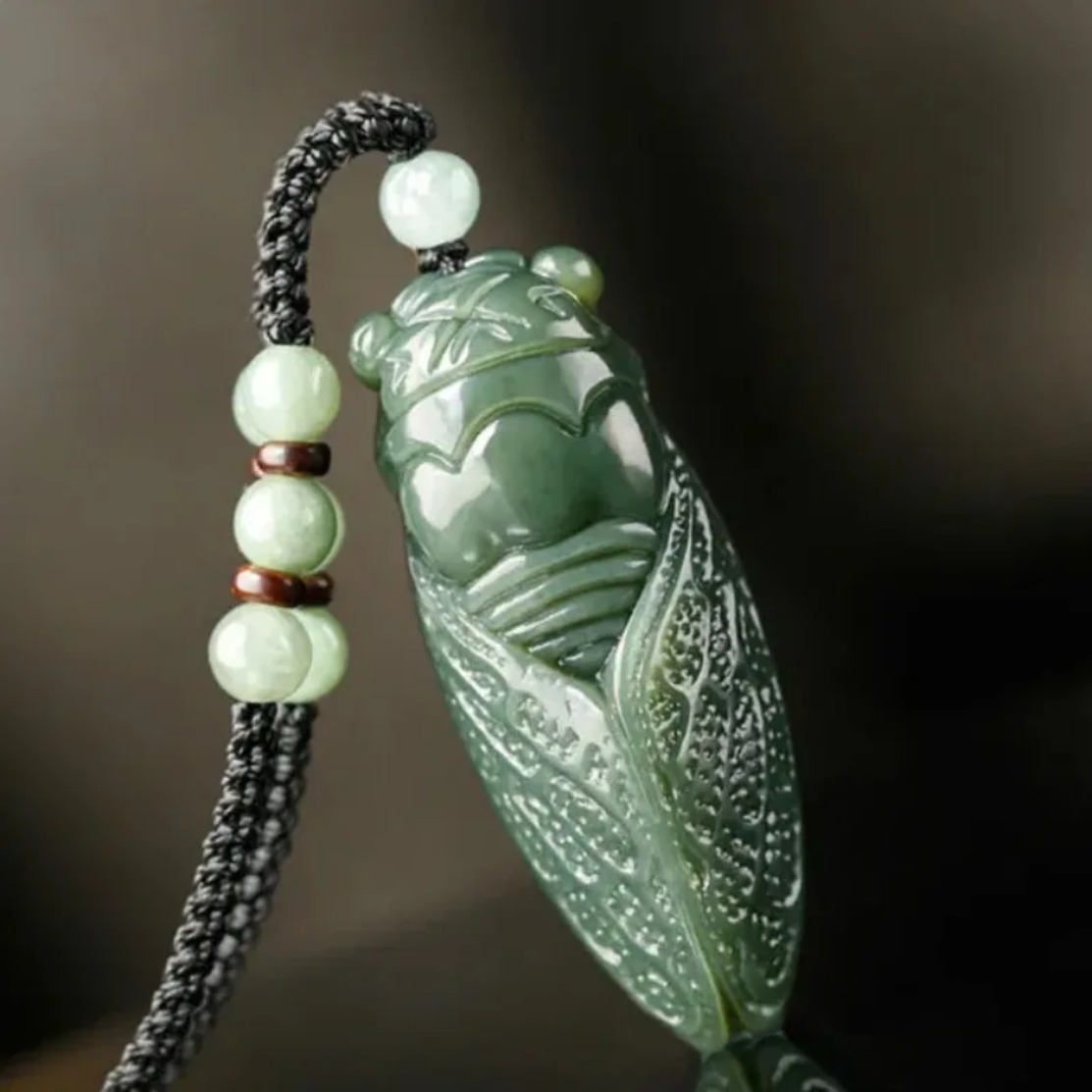 Natural Hetian Jade Cicada Pen - Men'S Fashion Necklaces review and price