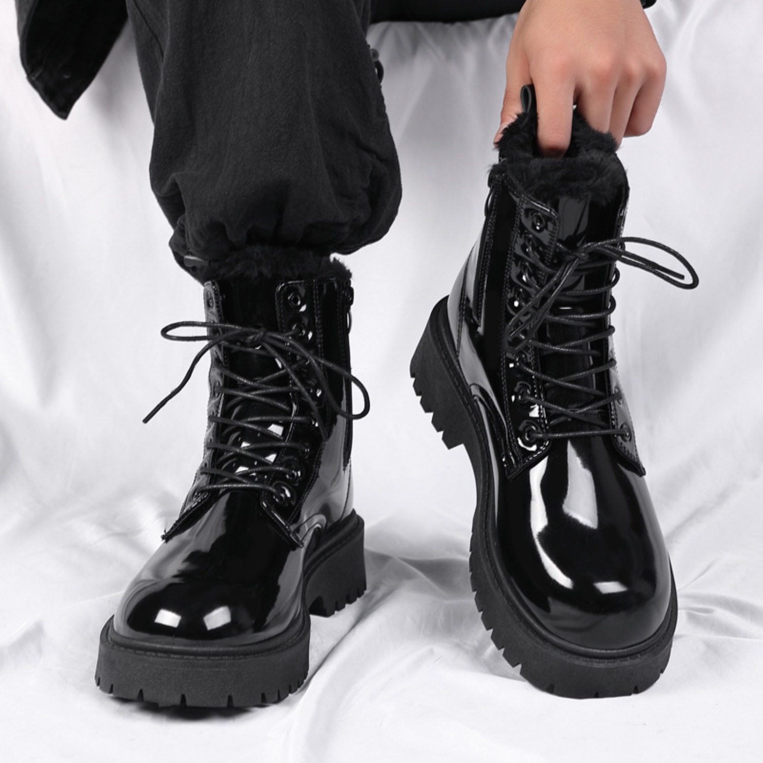 Men's warm plush high-top boot - Men'S Fashion Online review and price