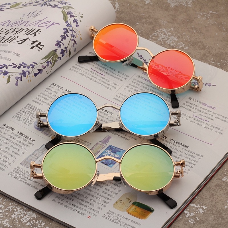 Metal Steampunk Sunglasses Men - Men'S Fashion Round Glasses review and price
