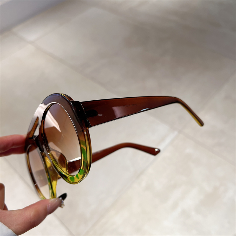 Oversized Round Goggle Men Fas - Men'S Fashion Round Glasses review and price