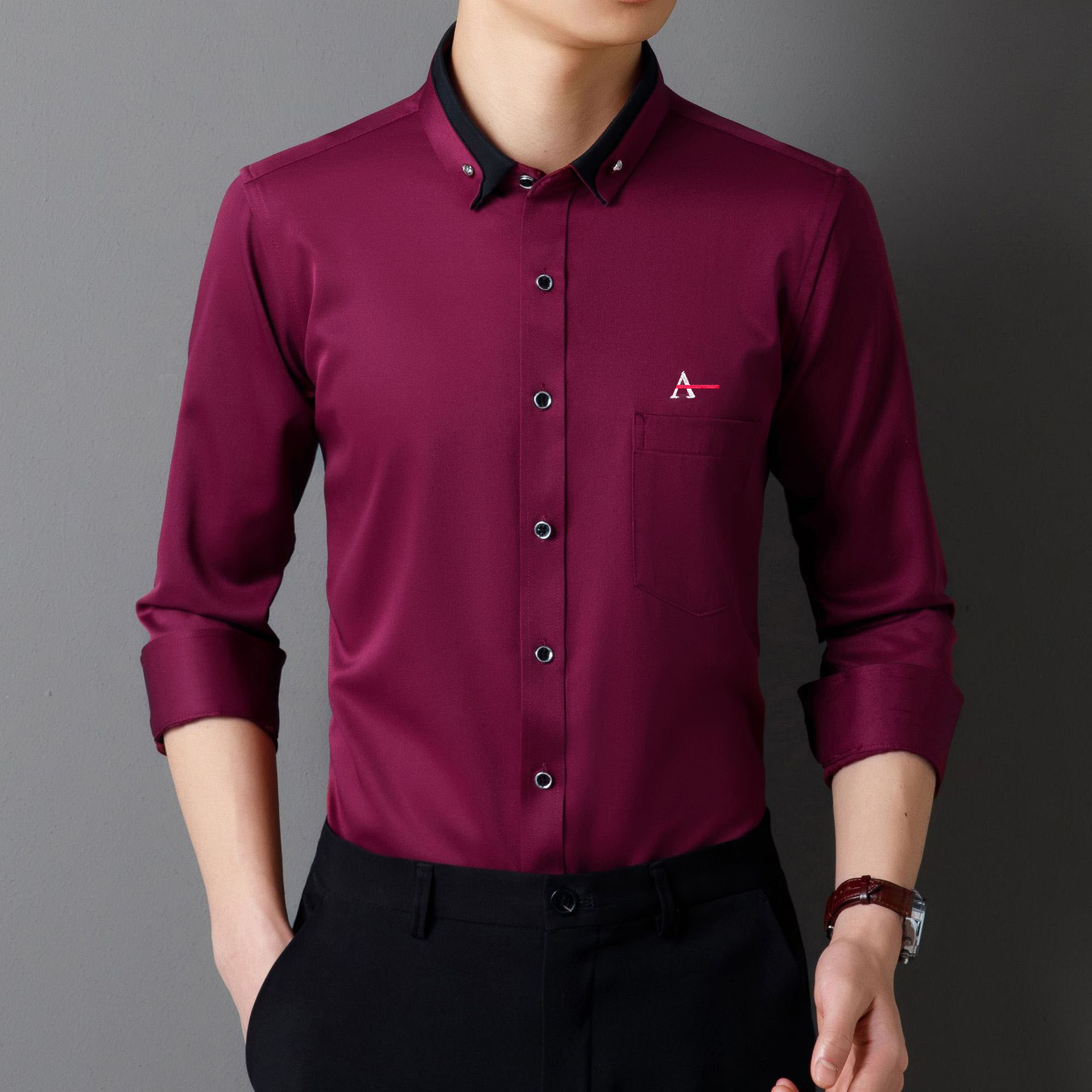 2026 Men's Camisa Elastic Non- - Dress Shirt Non-Iron review and price