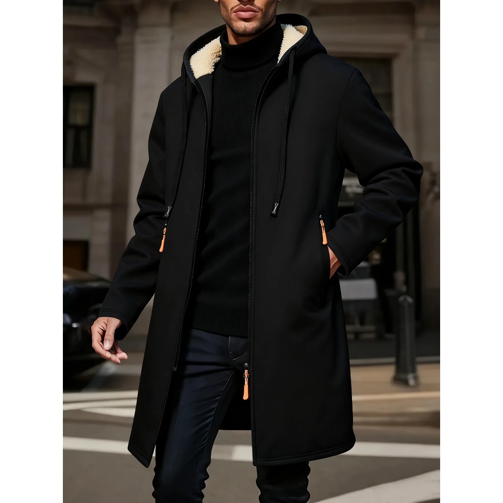 Men's Winter Warm Long Coat Zi - Windbreaker Men Zip review and price