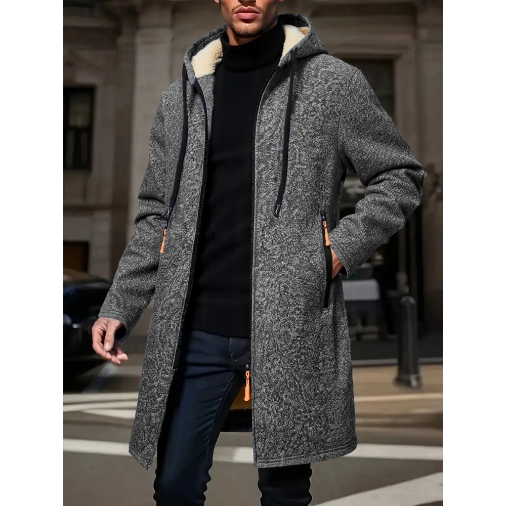 Men's Winter Warm Long Coat Zi - Windbreaker Men Zip review and price