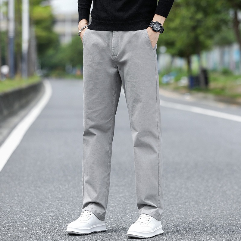 Mens Mid Waist Straight Leg Li - Chino Pants Men review and price