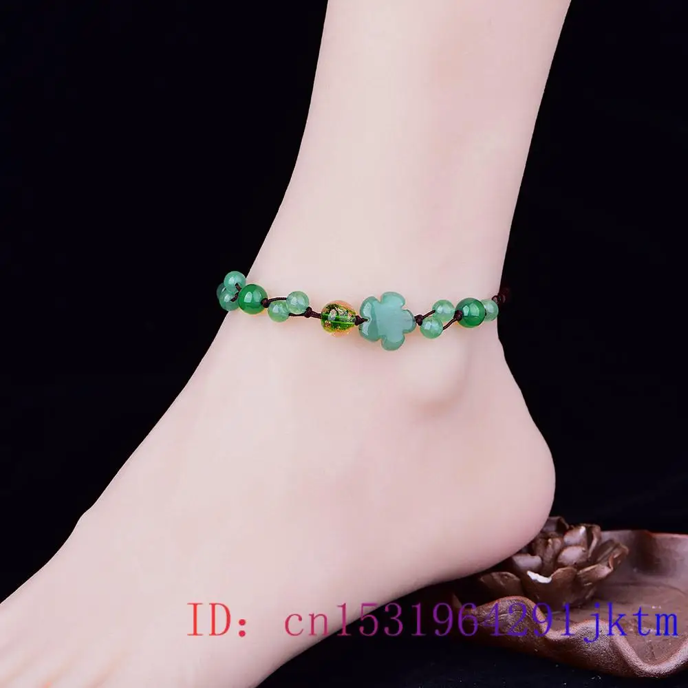Jade Flower Anklets for Women  - Men'S Fashion Designer review and price