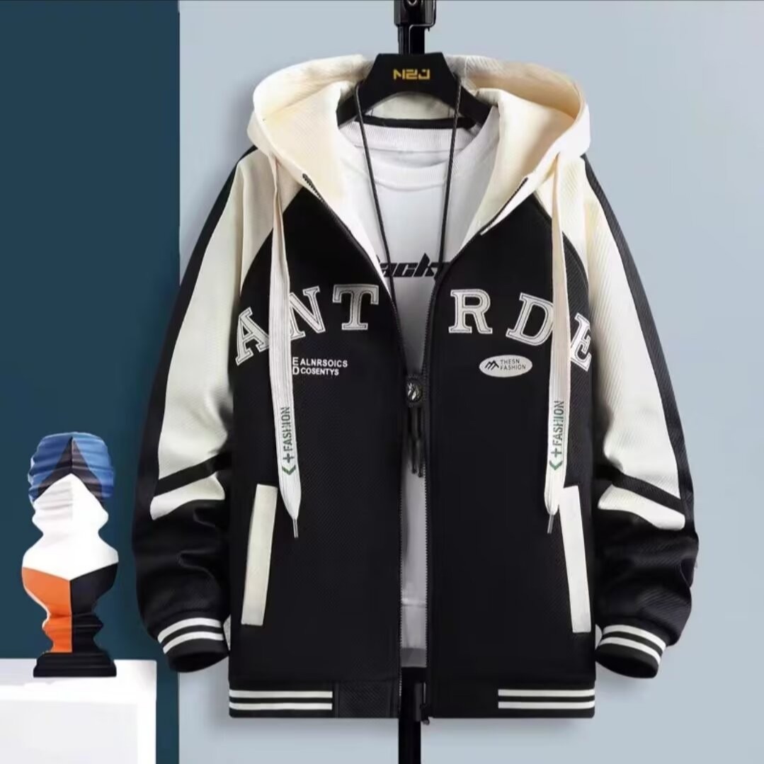 New Men's Hooded Jacket M-6XL  - Mens Fashion Baseball Jersey review and price