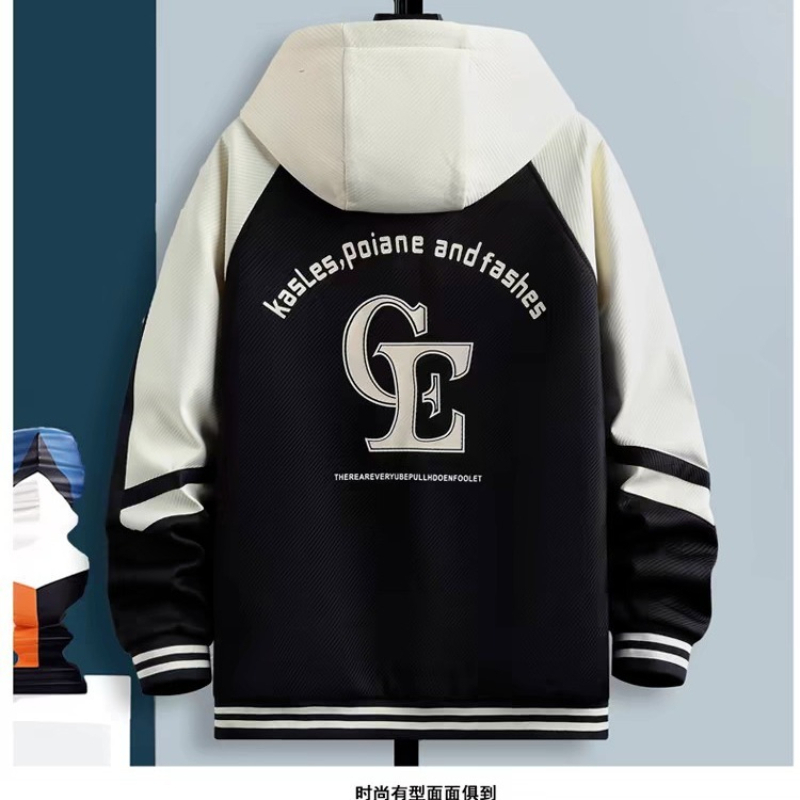 New Men's Hooded Jacket M-6XL  - Mens Fashion Baseball Jersey review and price