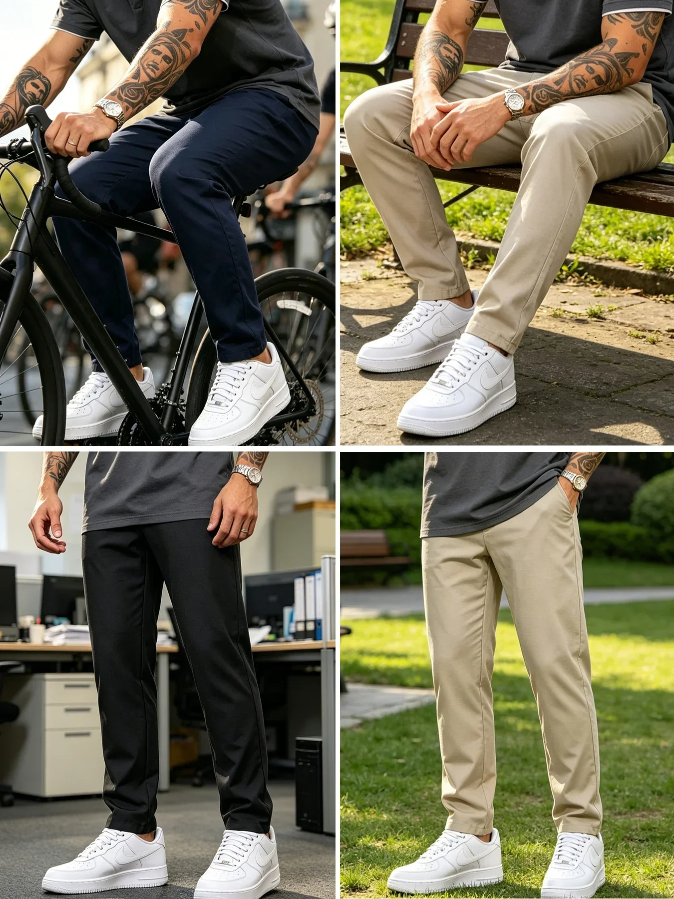 Business Casual Men Straight C - Chino Pants Men review and price