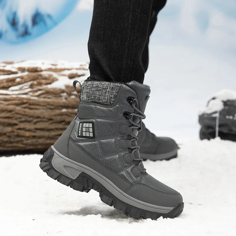 Outdoor Winter Snow Boots Men  - Men'S Fashion Hiking Boots review and price