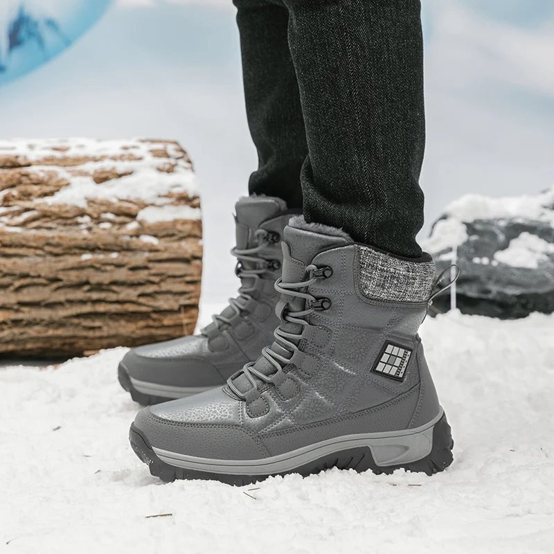 Outdoor Winter Snow Boots Men  - Men'S Fashion Hiking Boots review and price