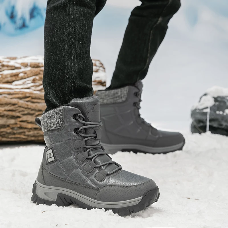 Outdoor Winter Snow Boots Men  - Men'S Fashion Hiking Boots review and price