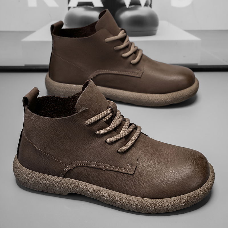 Men Ankle Boots Brown Short Bo - Men'S Fashion Online review and price
