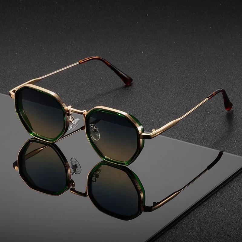1 Pair Unisex Round Metal Fash - Men'S Fashion Round Glasses review and price