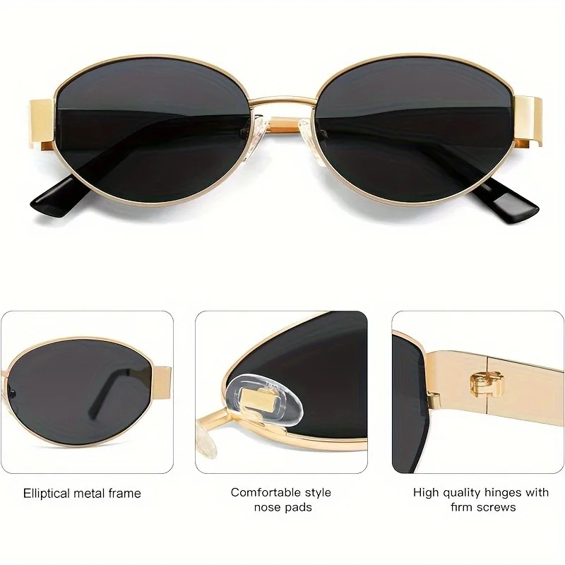 Trendy Oval Sunglasses for Wom - Men'S Fashion Round Glasses review and price