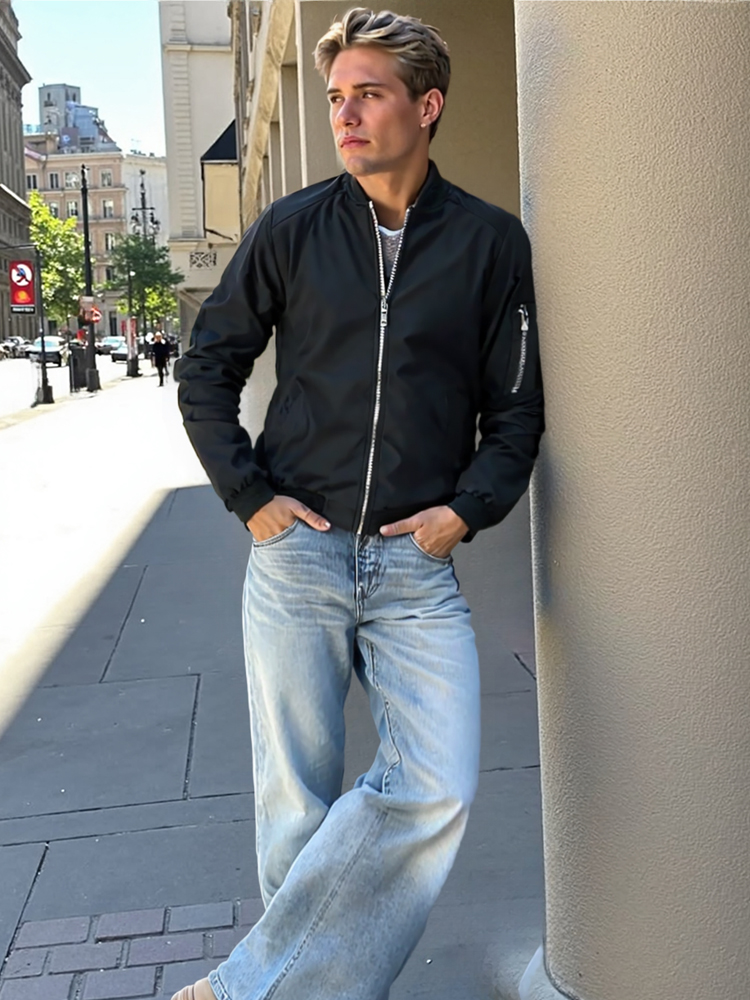 Spring Autumn Men's Windbreake - Windbreaker Men Zip review and price