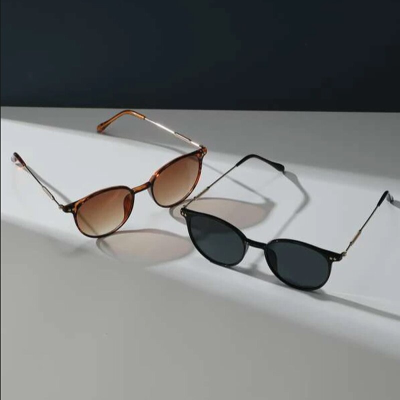 2PCS Women Men Small Round Sun - Men'S Fashion Round Glasses review and price