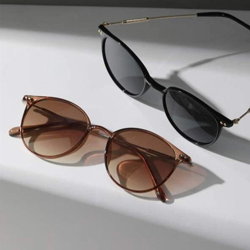 2PCS Women Men Small Round Sun - Men'S Fashion Round Glasses review and price