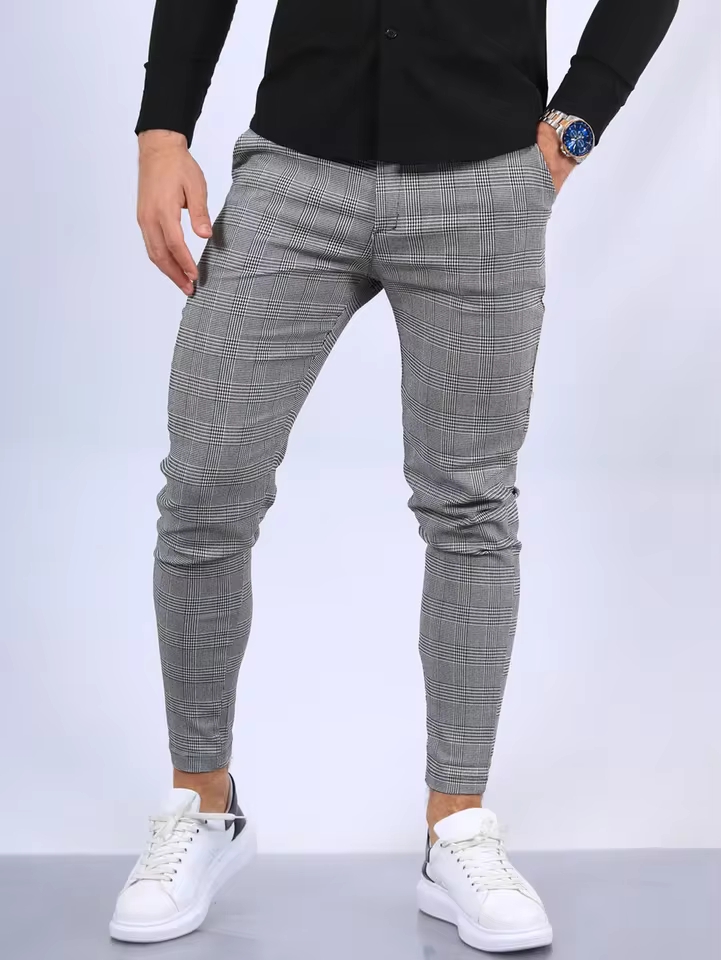 Casual Men's Business Cotton   - Chino Pants Men review and price
