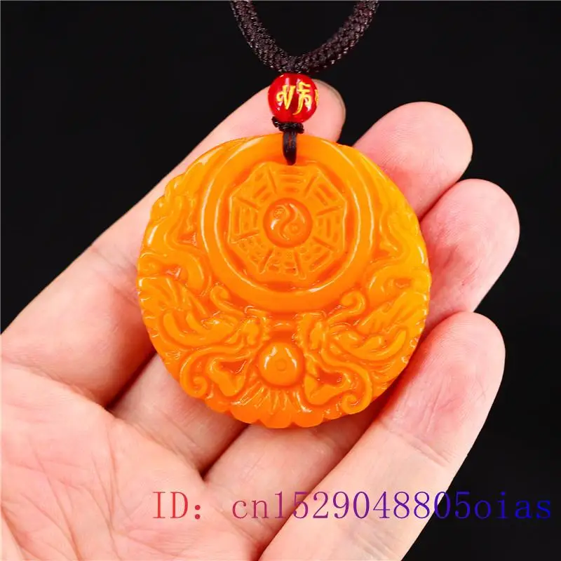 Yellow Jade Dragon Pendant Gif - Men'S Fashion Necklaces review and price