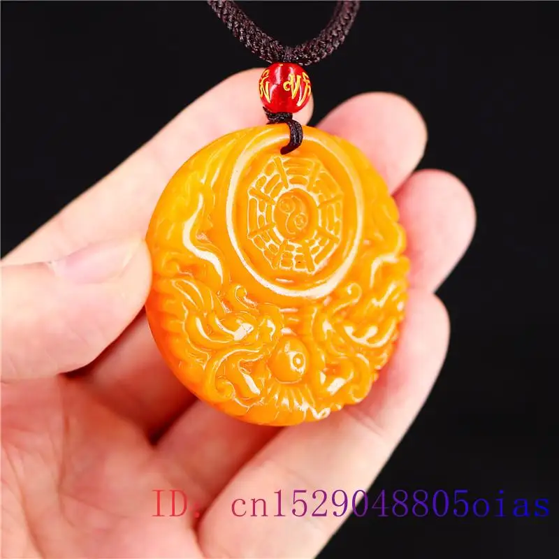 Yellow Jade Dragon Pendant Gif - Men'S Fashion Necklaces review and price