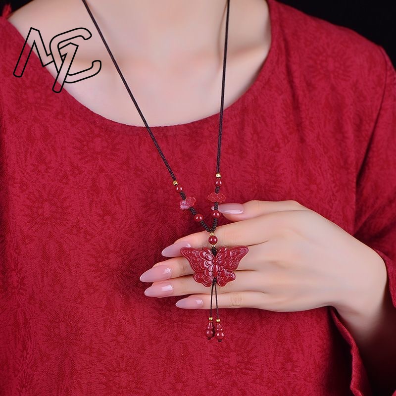 Fashion Red Cinnabar Jade Butt - Men'S Fashion Necklaces review and price
