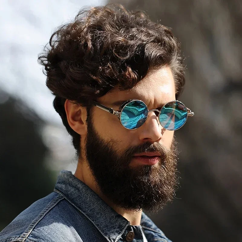 Classic Steampunk Sunglasses f - Men'S Fashion Round Glasses review and price