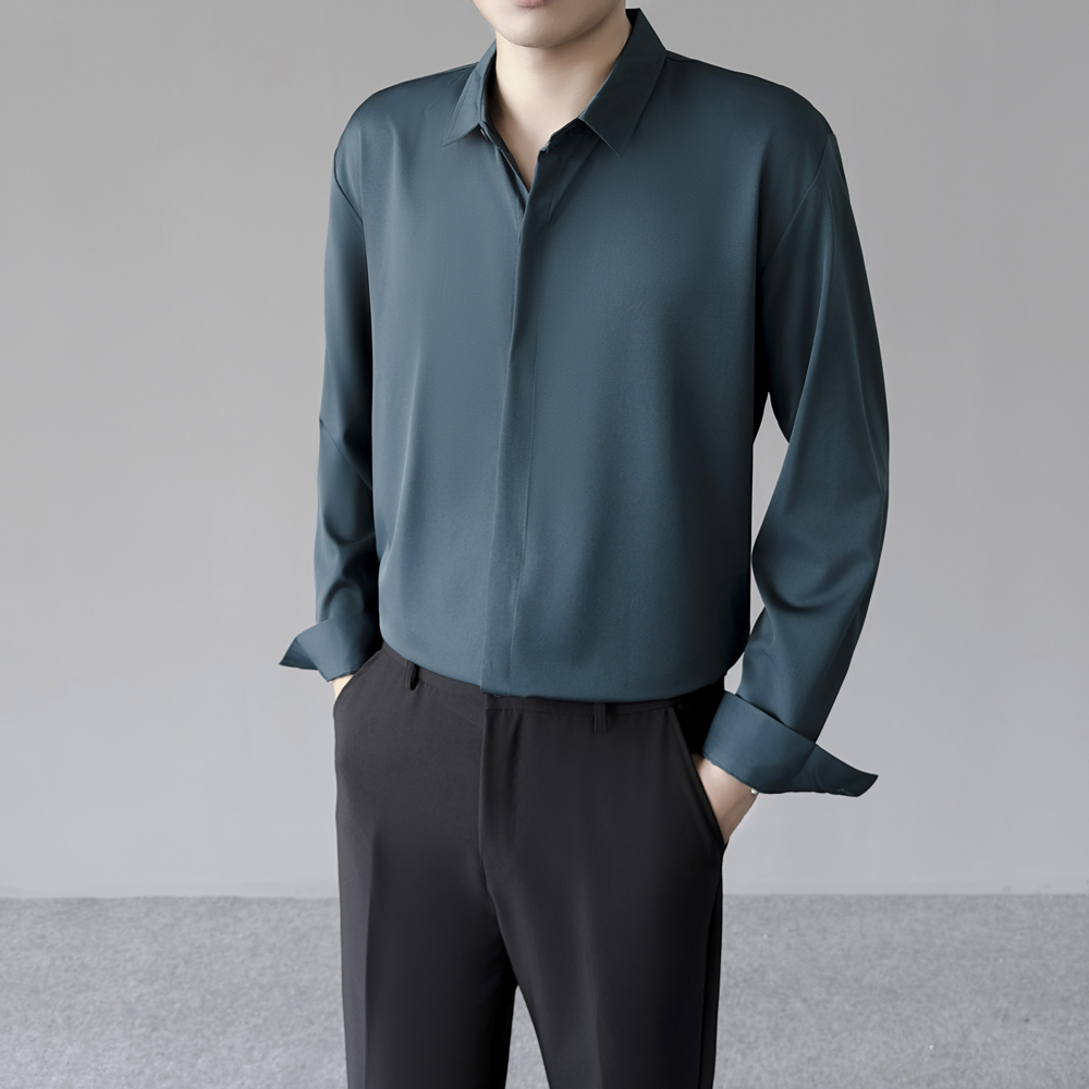 Spring Summer Thin Men's Cool  - Dress Shirt Non-Iron review and price