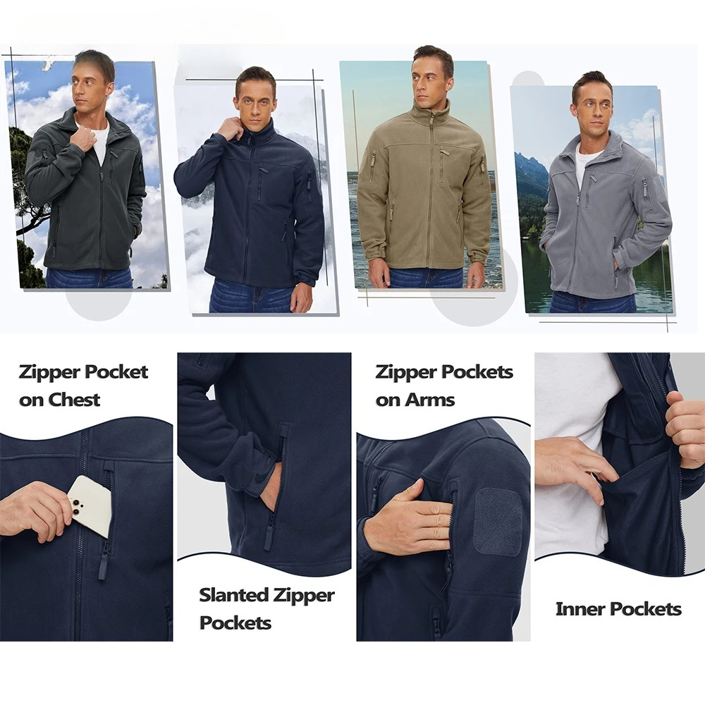 Green Fleece Jacket Thermal Wa - Windbreaker Men Zip review and price