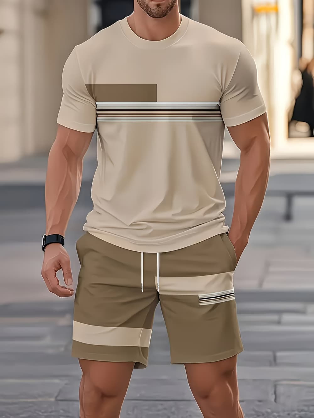 Men's Summer Sets Funny 3D Str - Men'S Fashion Rules review and price