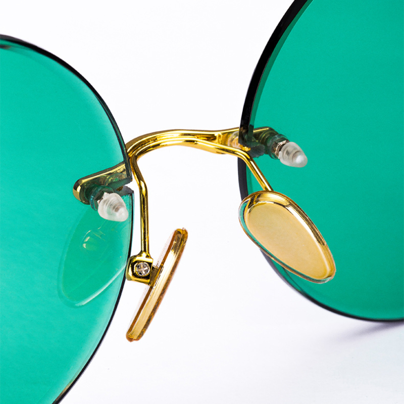 Fashion Classic Rimless Sungla - Men'S Fashion Round Glasses review and price