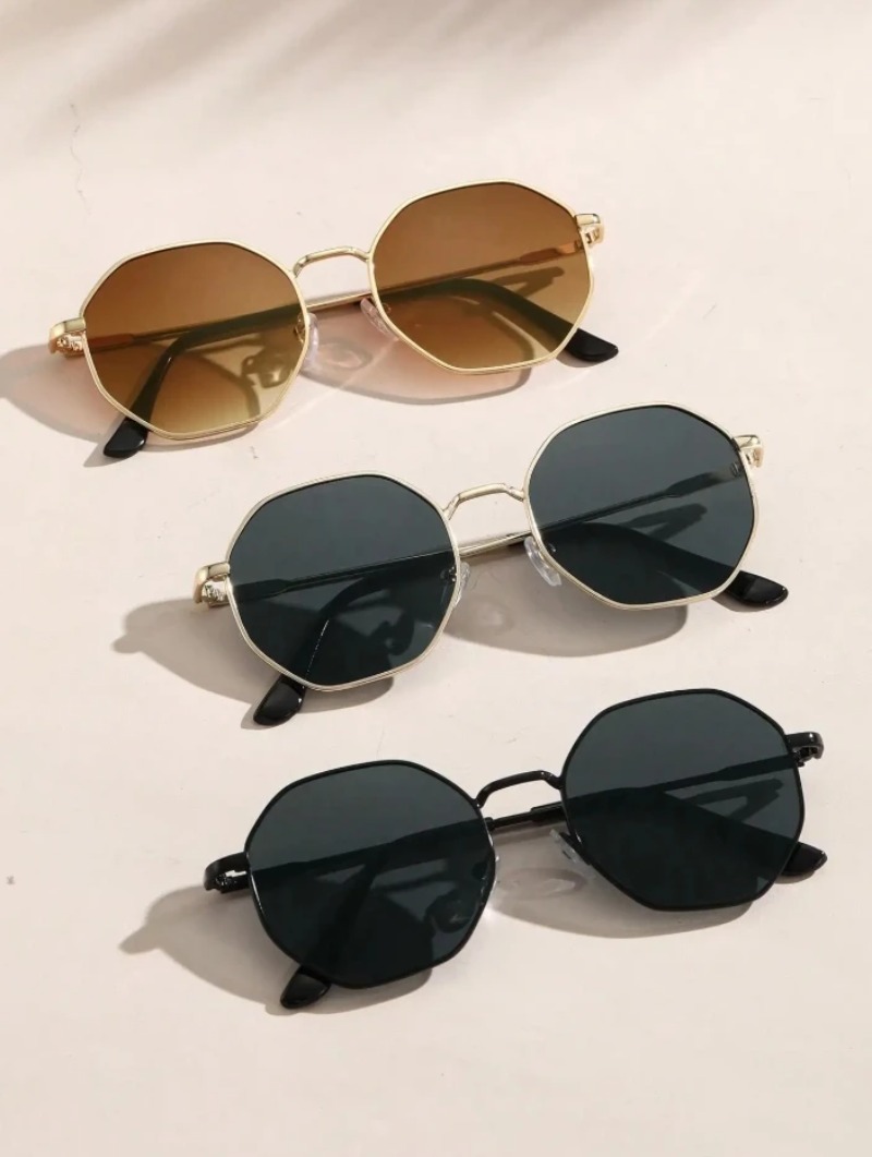 1/3 Pcs Metal Geometric-Round  - Men'S Fashion Round Glasses review and price