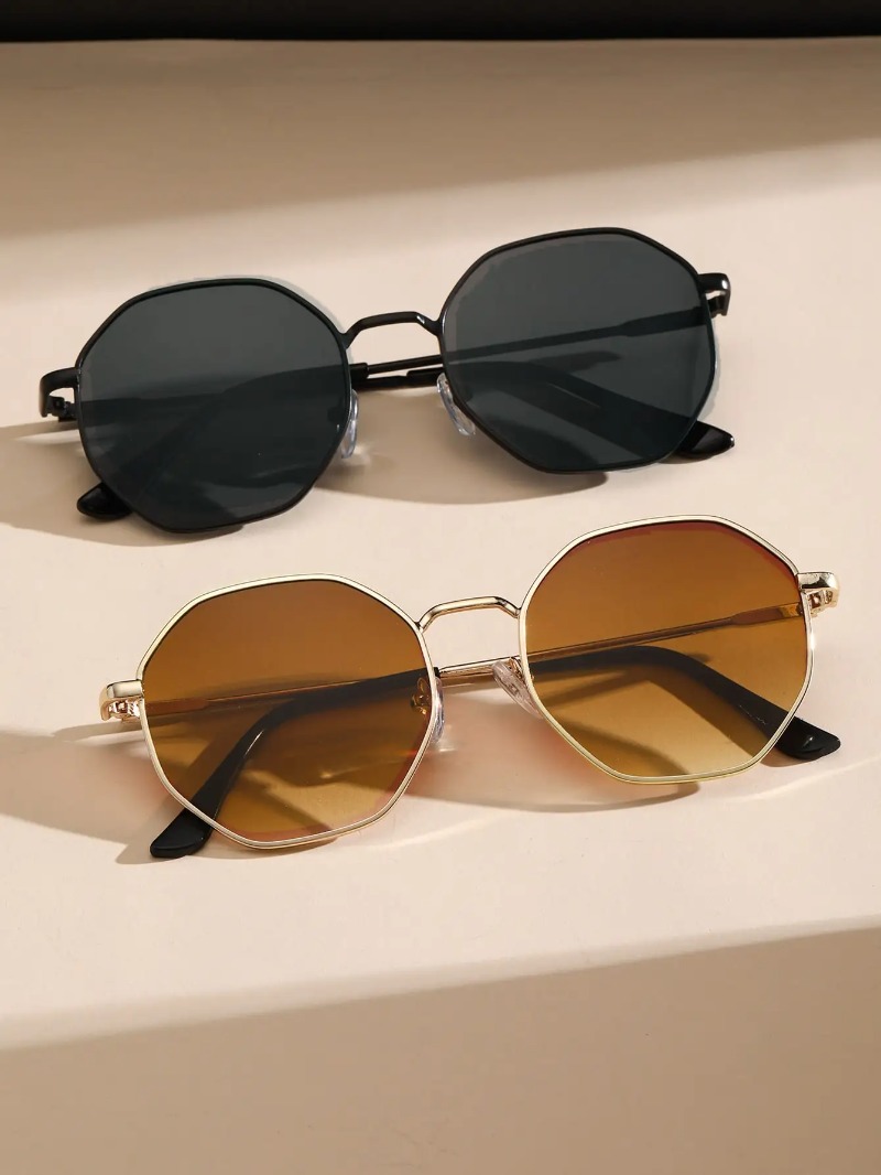 1/3 Pcs Metal Geometric-Round  - Men'S Fashion Round Glasses review and price