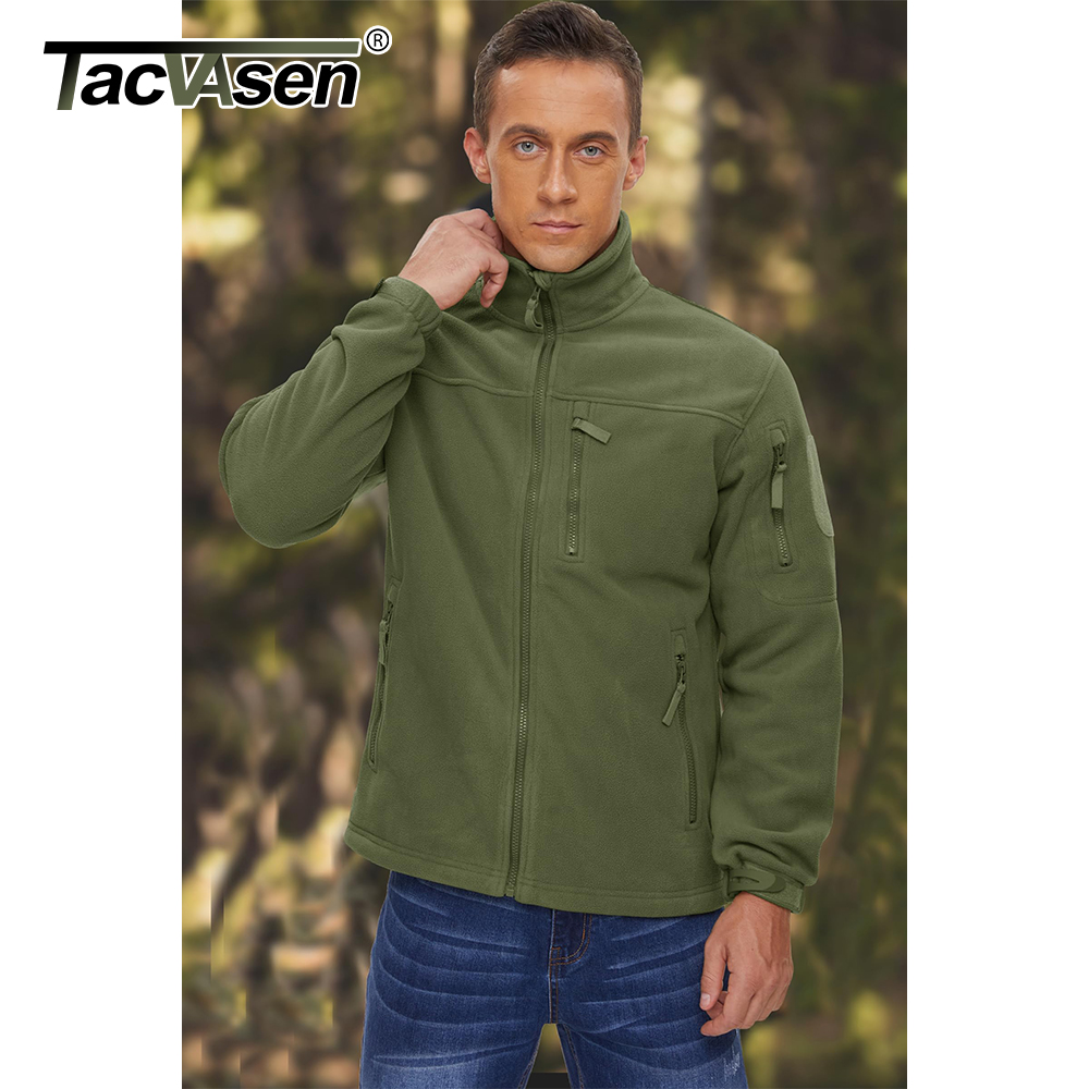 TACVASEN Men's Fleece Jacket S - Windbreaker Men Zip review and price