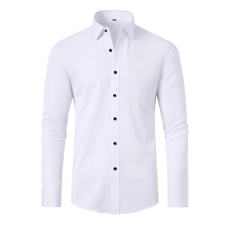 Slight Elasticity Men's Long-s - Dress Shirt Non-Iron review and price