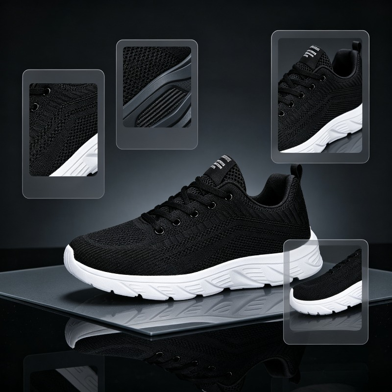 Men Breathable Knit Sneakers W - Casual Sneakers Men review and price