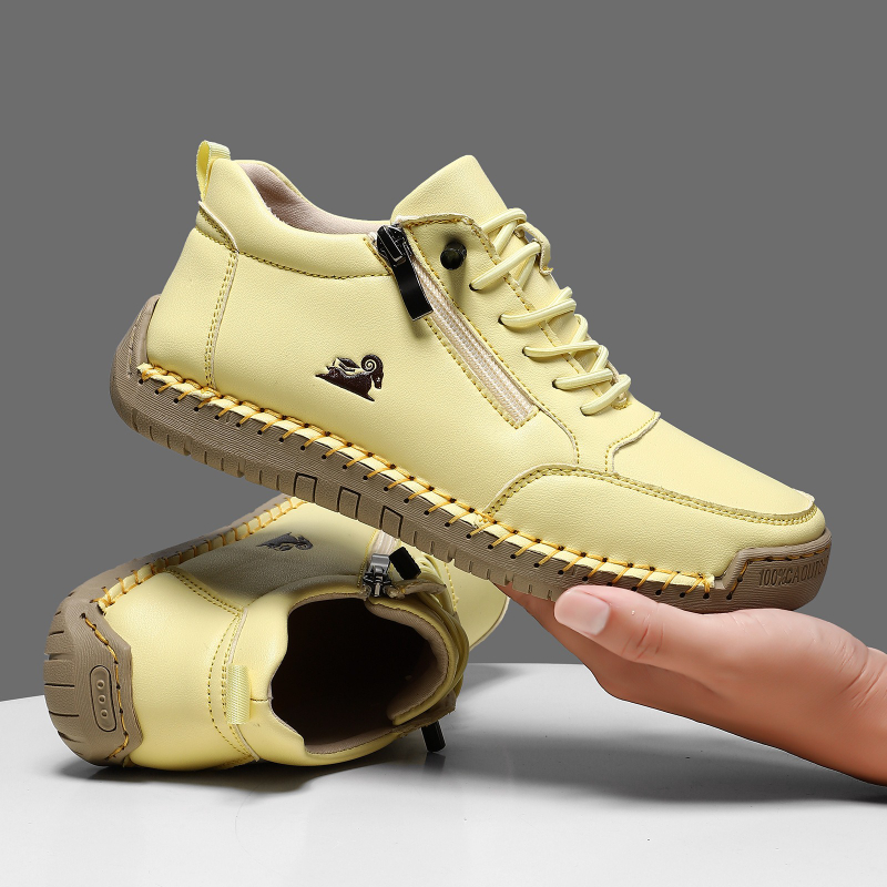 Women's Sneakers Handmade Leat - Casual Sneakers Men review and price