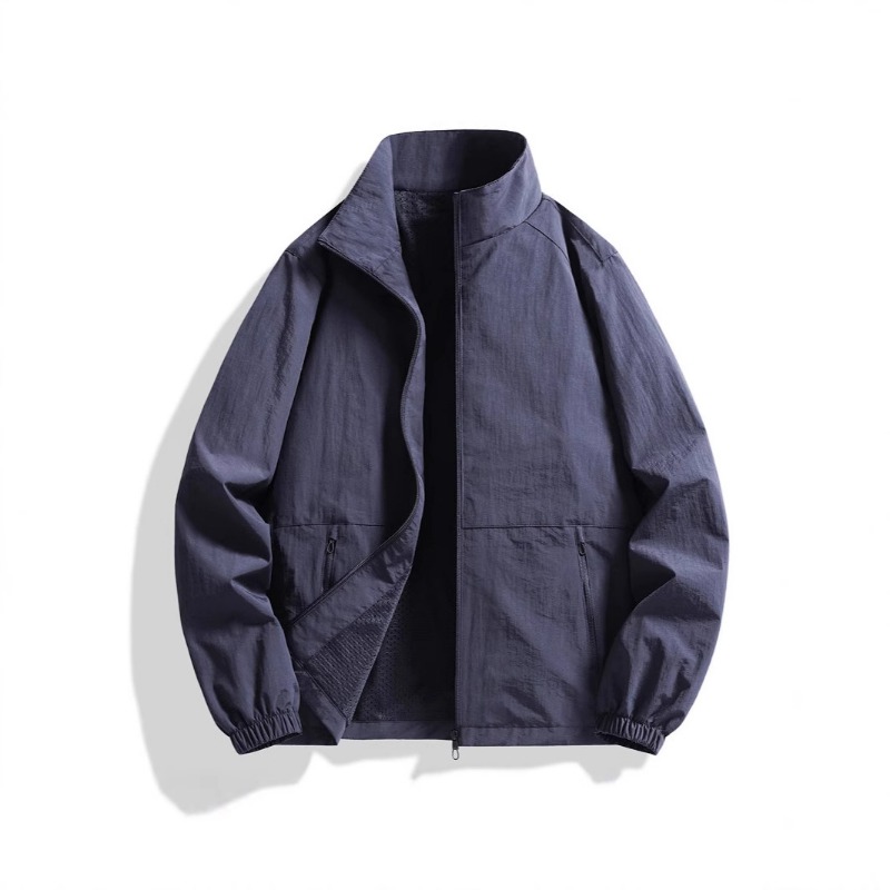 Men Stand Collar Zip Up Jacket - Windbreaker Men Zip review and price