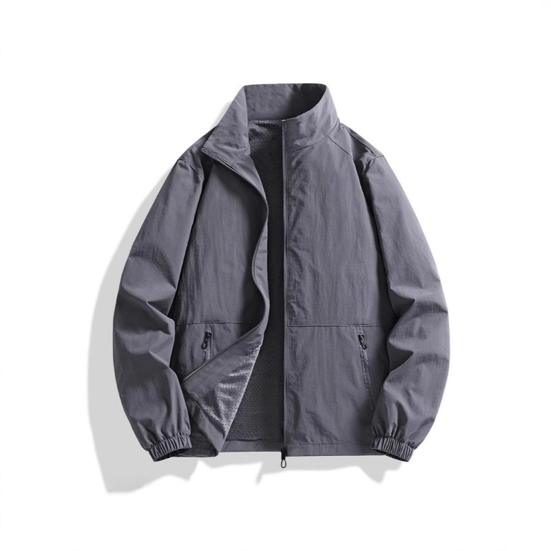 Men Stand Collar Zip Up Jacket - Windbreaker Men Zip review and price