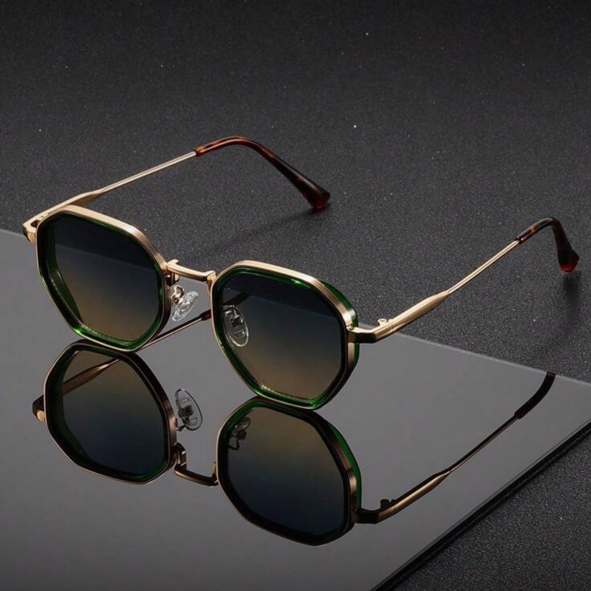 1 Pair Unisex Round Metal Fash - Men'S Fashion Round Glasses review and price