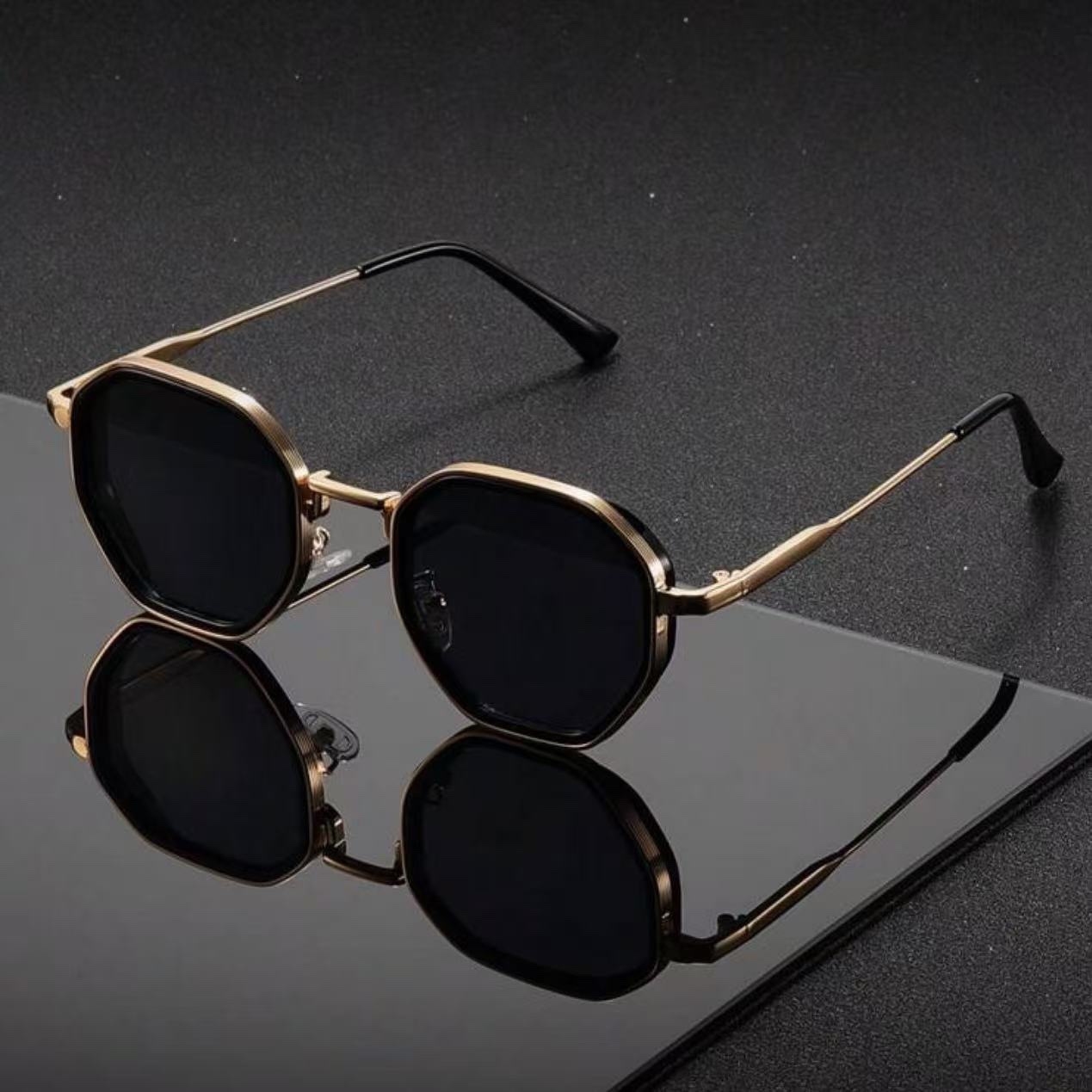 1 Pair Unisex Round Metal Fash - Men'S Fashion Round Glasses review and price